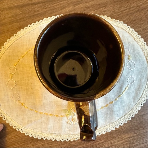 Vintage Artmark Mug Whistle For Your Beer Brown Drip Glaze - Japan - Picture 7 of 13